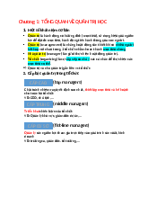 Lý thuyết Chương 1 - Quản trị học | Trường Đại học Phenika