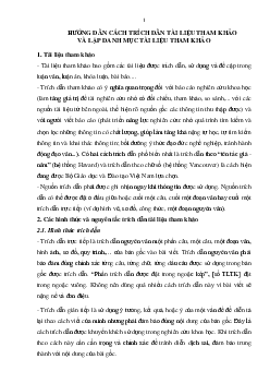 Tài liệu tham khảo hướng dẫn cách trích dẫn tài liệu tham khảo