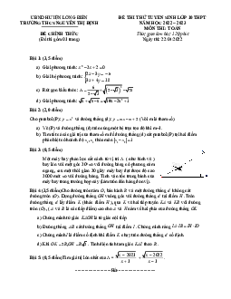 Đề thi thử Toán vào lớp 10 năm 2022 – 2023 trường THCS Nguyễn Thị Định – BR VT