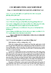 Đề cương môn Luật hiến pháp - Trường Đại học lao động -  xã hội.