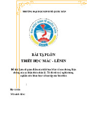 Làm rõ quan điểm của triết học Mác về con đường biện chứng của sự nhận thức chân lý. Từ đó rút ra ý nghĩa trong nghiên cứu khoa học và học tập của bản thân | Bài tập lớn môn triết học mác - lênin