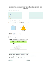 Bài thi:  Vòng 1 (có đáp án) - Sân chơi Trạng Nguyên Toàn Tài Khối 4 Năm học 2025 - 2026
