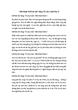 Viết đoạn kết bài mở rộng Tả cây tràm ở quê em | Tập làm văn 4