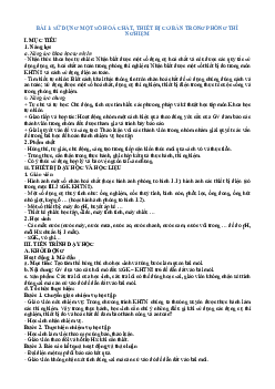 Giáo án môn Hóa 8 Kết nối tri thức cả năm phương pháp mới