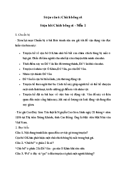 Soạn bài Chích bông ơi - Cánh Diều 6