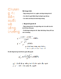 Bài giảng chương 4 môn Kinh tế vĩ mô