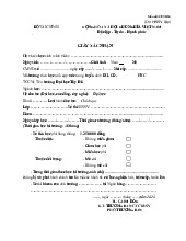 Mẫu đơn vay vốn | Đại học Tây Đô