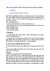 Giải SGK Địa Lí 12 Chân trời sáng tạo Bài 4: Thực hành tìm hiểu về sự phân hóa tự nhiên Việt Nam