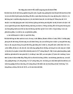 Tìm hiểu tác động của Covid 19 đến chuỗi cung ứng của nền kinh tế Mỹ ?