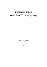 Giáo Trình PP NCKH - Phương Pháp Nghiên Cứu Khoa Học Đại Học TM