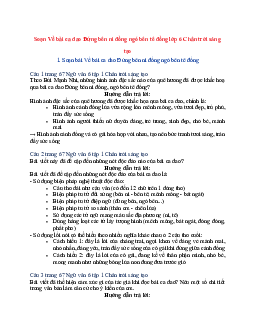 Soạn Ngữ văn 6 sách Chân trời sáng tạo (Tập 1) bài Về bài ca dao Đứng bên ni đồng ngó bên tê đồng