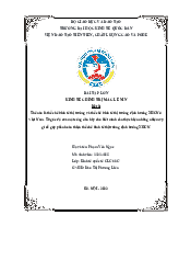 Tiểu luận Kinh tế chính trị| Đại học Kinh Tế Quốc Dân