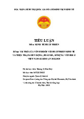 TIỂU LUẬN Môn: KINH TẾ PHÁT TRIỂN | Học viện Hành chính Quốc gia