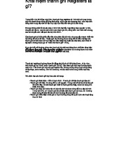 Registers in Computer Architecture: Concepts and Types