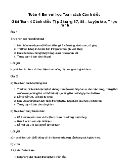 Giải Toán lớp 4 Bài 91: Em vui học Toán | Cánh diều