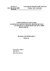 Đề cương môn Tổ chức học | Đại học Nội Vụ Hà Nội