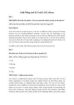 Giải Tiếng Anh 11 Unit 1: 1I Culture | Friends Global
