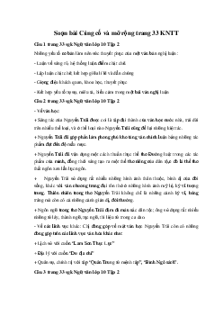 Soạn bài Củng cố và mở rộng trang 33 KNTT