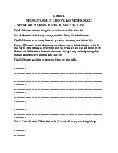 Chương 1 - Những Vấn Đề Cơ Bản Về Nhà Nước: Đúng Hay Sai? | Môn Pháp luật đại cương - Đại học Mỏ – Địa chất