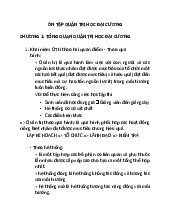 Ôn tập Môn Quản trị học đại cương | Đại học Bách Khoa Hà Nội