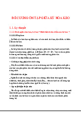 Đề cương ôn tập giữa kỳ | Hóa Keo | Trường Đại học Khoa học Tự nhiên, Đại học Quốc gia Hà Nội