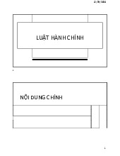 Chương 5.1 Luật hành chính môn Pháp luật đại cương  | Học viện Nông nghiệp Việt Nam