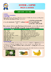 Ester - Lipid | Hóa 12
