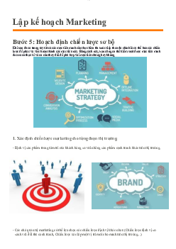 Lập kế hoạch Marketing