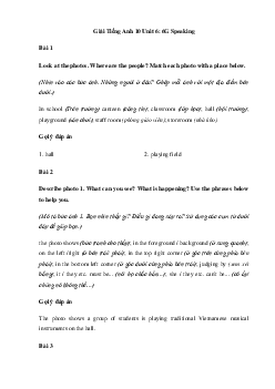 Giải Tiếng Anh 10 Unit 6: 6G Speaking | Friends Global