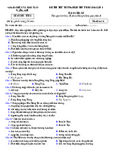 Đề thi thử tốt nghiệp 2025 Địa lí Sở GD Lạng Sơn lần 1 giải chi tiết