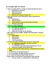 Trắc nghiệm cuối kì môn Hệ thống kiểm soát nội bộ | Đại học Công nghiệp Thực phẩm Thành phố Hồ Chí Minh