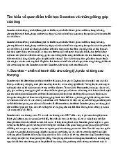 Tìm hiểu về quan điểm triết học Socrates và những đóng góp của ông