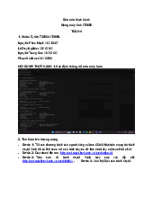 Báo cáo Thực Hành Môn Mạng máy tính | Đại học Bách Khoa Hà Nội