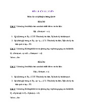 Đề thi cuối kỳ Dao động đồ và Litxagiu môn Đo lường điện | Trường Đại học Bách Khoa Hà Nội