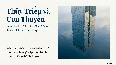 Bài giảng Đạo đức kinh doanh cho lương CEO môn Quản trị học | Trường Đại học FPT Hà Nội