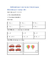TOP 3 đề thi giữa kỳ học kỳ 1 môn Toán lớp 1 năm học 2024 - 2025 | Bộ sách Chân trời sáng tạo