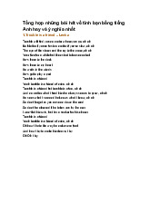 Tổng hợp những bài hát về tình bạn bằng tiếng Anh hay và ý nghĩa nhất