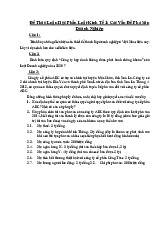 Đề Thảo Luận Học Phần Luật Kinh Tế 1: Các Vấn Đề Phá Sản Doanh Nghiệp - Luật kinh tế | Trường Đại học Thương Mại