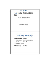 Giáo trình môn Quản trị mạng | Đại học Yersin Đà Lạt