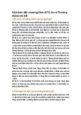 Kịch bản dẫn chương trình lễ Tri ân và Trưởng thành chi tiết