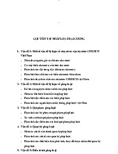  Gợi ý ôn tập Pháp luật đại cương - Pháp luật đại cương | Trường Đại học Mở Hà Nội