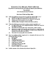 Final Exam Question Bank Chapter 15 - Intracellular Compartments | Môn Biology - Trường Đại học Quốc tế, Đại học Quốc gia Thành phố Hồ Chí Minh
