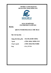 Báo cáo Môn Học: Quản Lý Website Bán Giày | Đại học Điện lực