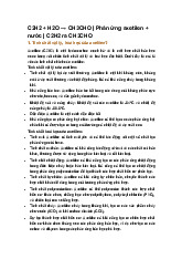 C2H2 + H2O → CH3CHO | Phản ứng axetilen + nước | C2H2 ra CH3CHO