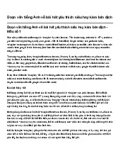 Đoạn văn tiếng Anh về bài hát yêu thích siêu hay kèm bản dịch | Tiếng anh 9