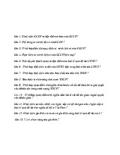 Câu hỏi ôn tập môn Chủ nghĩa xã hội và khoa học | Học viện Nông nghiệp Việt Nam