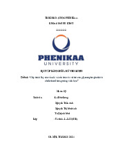 Hãy trình bày các vấn đề về cấu trúc và vai trò của glycerophosphatid và cholesterol trong màng sinh học | Bài tập giữa kì học phần Hóa sinh | Trường Đại học Phenikaa