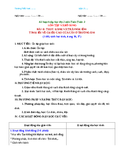 Giáo án Toán 2 sách Chân trời sáng tạo (Cả năm) | Tuần 4 | Tiết 2