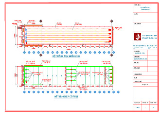 Bản vẽ thiết kế trại gà thịt 100X15M