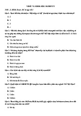 Trắc nghiệm ôn tập y đức và khoa học hành vi | Đại học Y khoa Phạm Ngọc Thạch